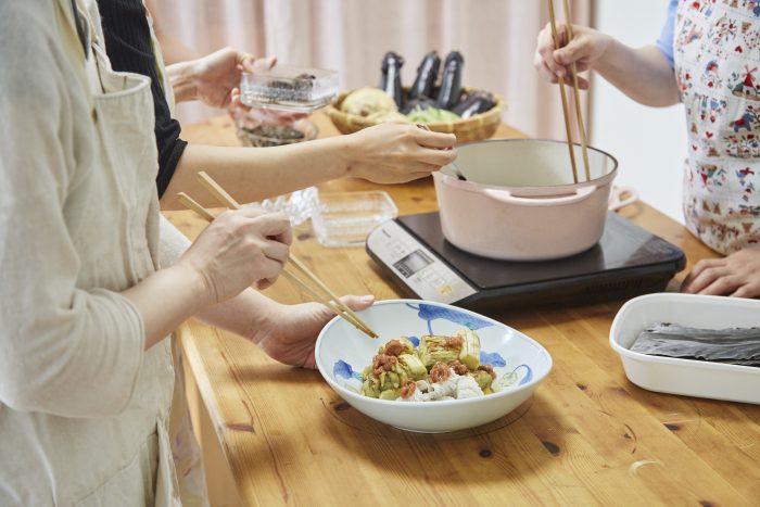 野菜料理教室、天王寺、阿倍野区、美章園、大阪市、osakafoodstyle、大畑ちつる、健彩青果、和食、レシピ、梅、梅干し、梅仕事