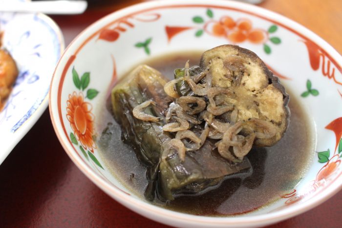 なすの田舎煮、大阪産、女子会、大阪、天王寺、健康、野菜、和食、料理教室、健彩青果、大畑ちつる、レシピ