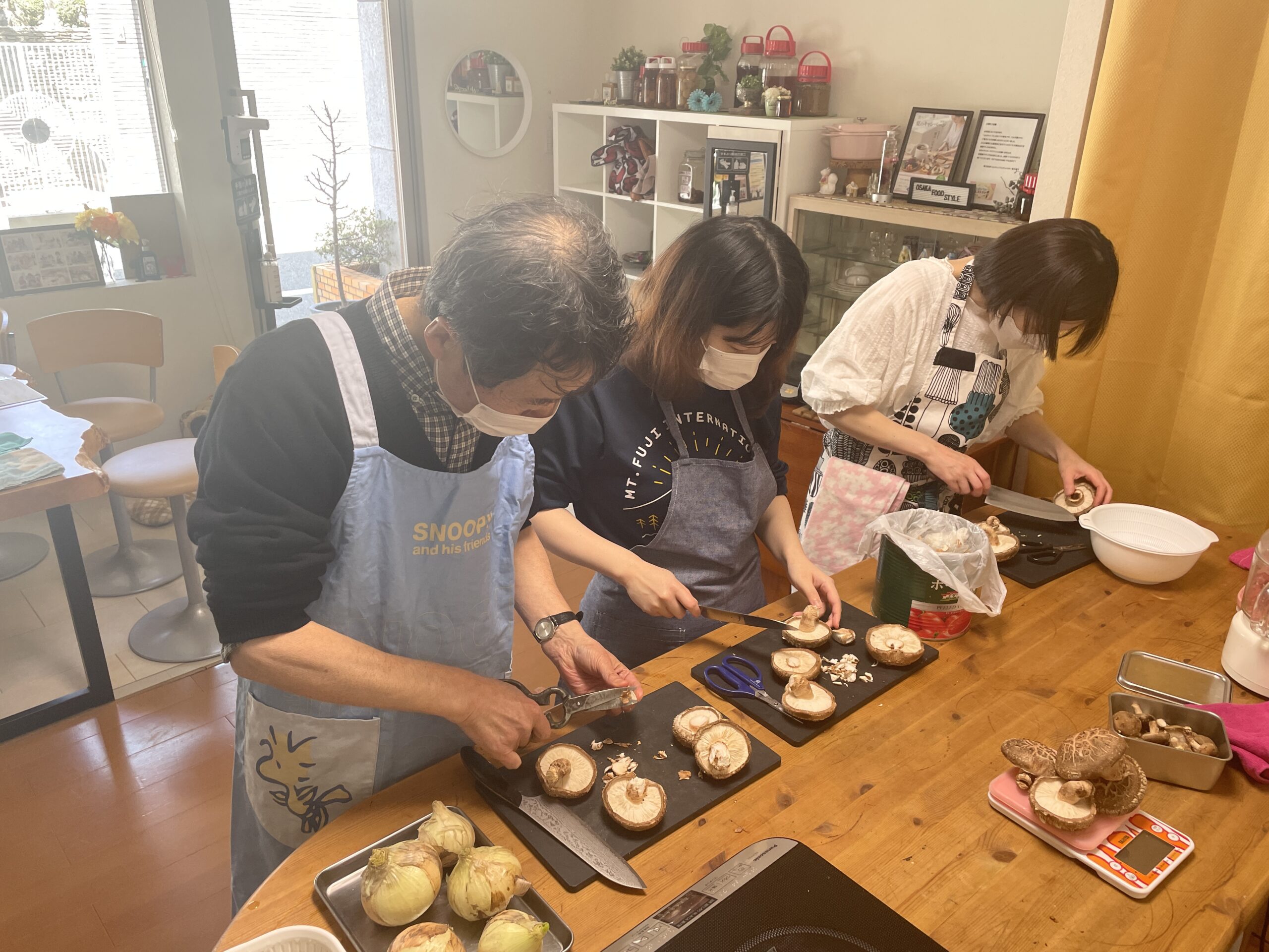 大阪　料理教室　栄養学　原木しいたけ椎茸　水口ファーム
