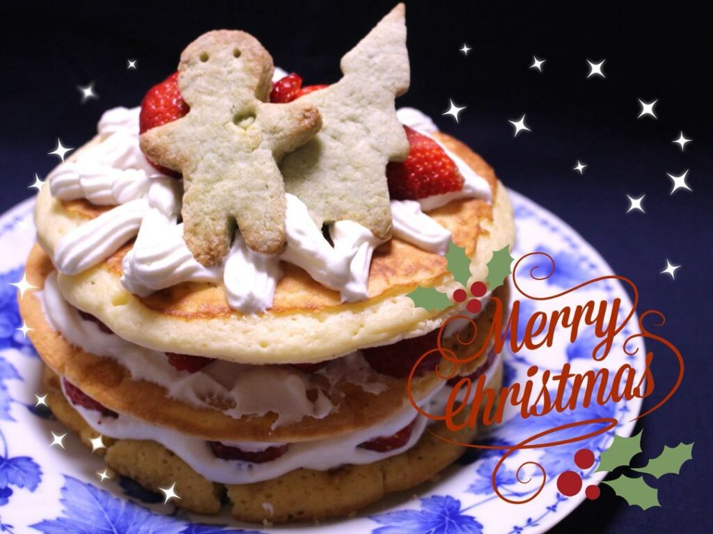 オーブンいらず!3段クリスマスケーキのサムネイル