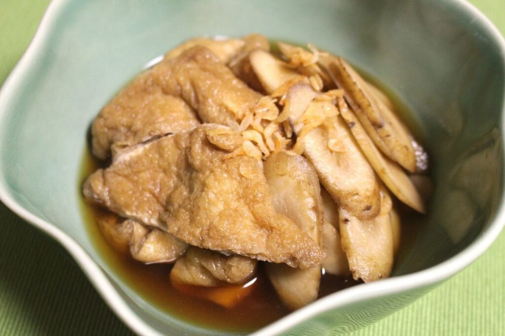 ゴボウとお揚げの炊いたんのサムネイル